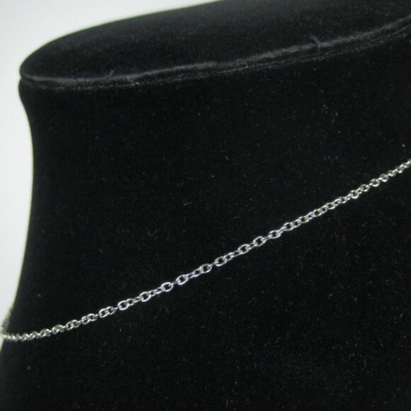 Necklace Chain 15 In Silvertone Delicate Metal Jewelry Unisex Choker Collar - Picture 5 of 6